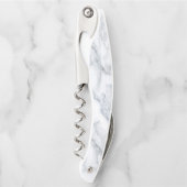 White Marble Carrara Calacatta Texture Kurkentrekker (Voorkant)