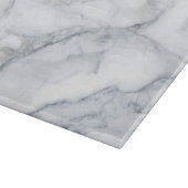 White Marble Carrara Calacatta Texture Snijplank (Hoek)