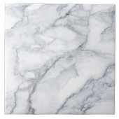 White Marble Carrara Calacatta Texture Tegeltje (Voorkant)