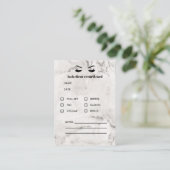 White Marble Eyelash Extension Client Consulting Visitekaartje (Staand voorkant)