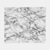 White marble Fleece Blanket (Voorkant (Horizontaal))