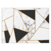White marble Geometric in Gold Tafelkleed (Voorkant (Horizontaal))
