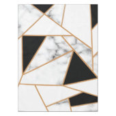 White marble Geometric in Gold Tafelkleed (Voorkant)