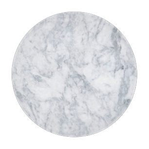 White Marble Kijk Glass Snijplank