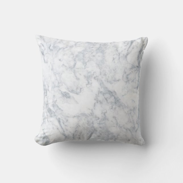 White Marble Kijk Kussen (Voorkant)