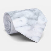 White Marble Kijk Stropdas (Opgerold)