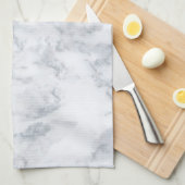White Marble Kijk Theedoek (Quarter Fold)