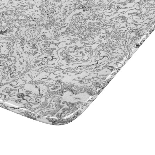 White marble Modern Natuur Natural Stone Snijplank (Hoek)