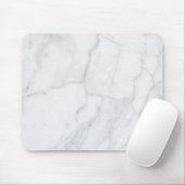 White marble Pattern Boho Chic Muismat (Met muis)