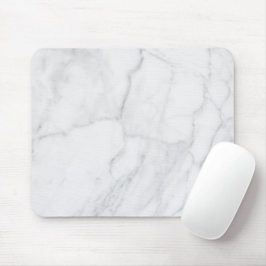 White marble Pattern Boho Chic Muismat (Met muis)