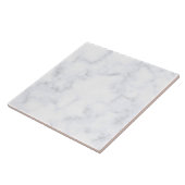 White Marble Pattern Ceramic Tegel Tegeltje (Zijkant)