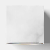 White Marble Persoonlijke Monogram en Naam Bedankdoosjes (Bovenkant)