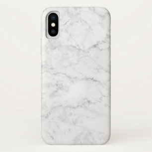 White Marble Print iPhone X Hoesje