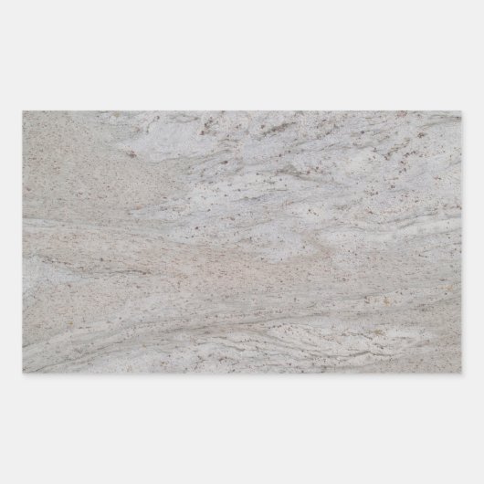 White Marble Rectangle Sticker (Voorkant)