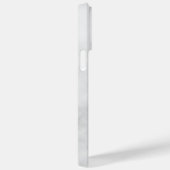 White Marble Script Specialized Monogram and Name Case-Mate iPhone Case (Achterkant / Rechts)