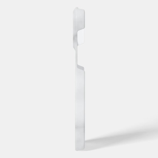 White Marble Script Specialized Monogram and Name iPhone Hoesje (Linkerkant)