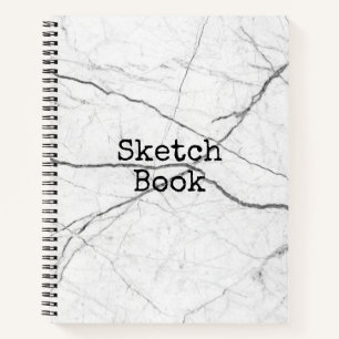 White Marble Sketch Book Notitieboek
