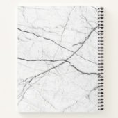 White Marble Sketch Book Notitieboek (Achterkant)