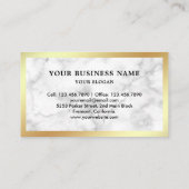 White Marble Sniper Rifle Pistool Shop Gunsmith Visitekaartje (Achterkant)