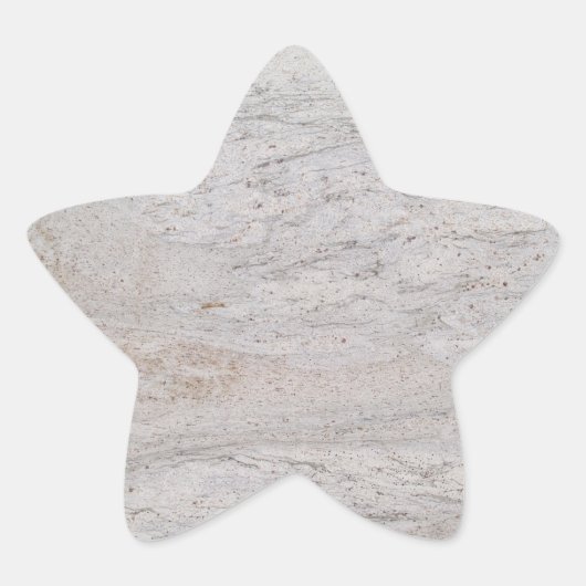 White marble Star Sticker (Voorkant)