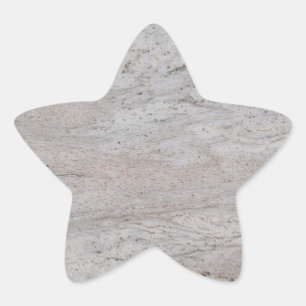 White marble Star Sticker
