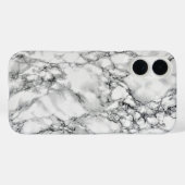 White marble Stone Case-Mate iPhone Case (Achterkant (horizontaal))