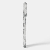 White marble Stone Case-Mate iPhone Case (Achterkant / Rechts)