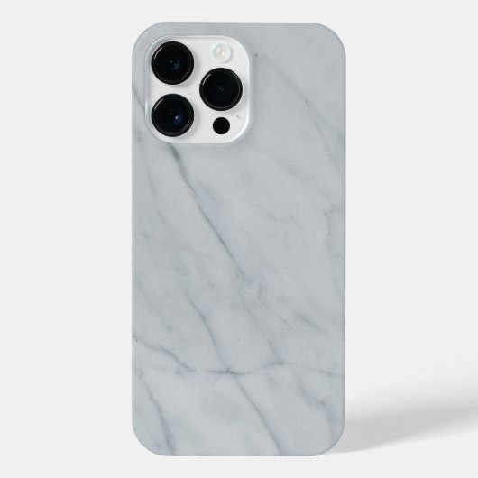 White Marble Stone iPhone 14 Pro Max iPhone Hoesje (Achterkant)
