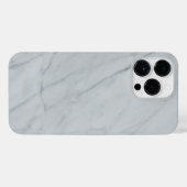 White Marble Stone iPhone 14 Pro Max iPhone Hoesje (Achterkant horizontaal)