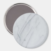 White marble Stone Magnet Magneet (Voorkant / Achterkant)