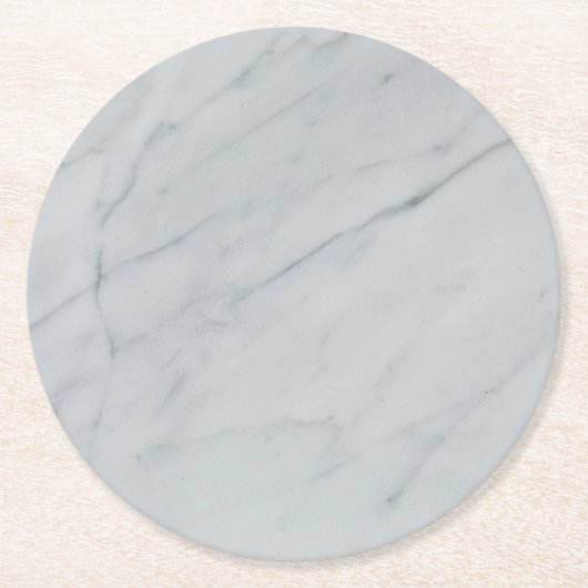 White marble Stone Paper Onderzetter (Voorkant)