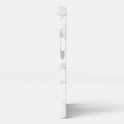 White Marble Stone Pattern iPhone Hoesje (Linkerkant)