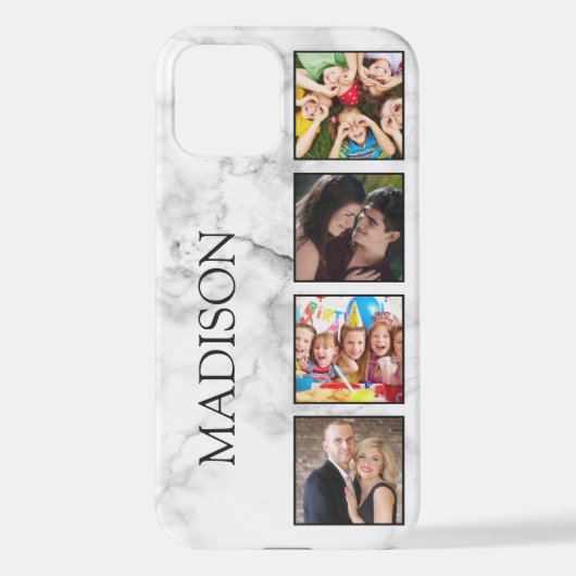 White marble Stone Pattern iPhone Hoesje (Achterkant)