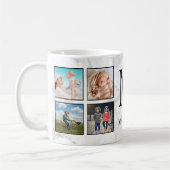 White marble Stone Pattern Koffiemok (Links)