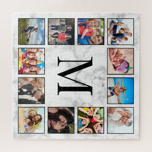 White marble Stone Pattern Legpuzzel (Horizontaal)