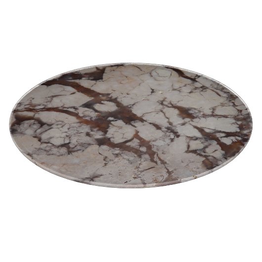 White marble Stone Pattern Snijplank (Hoek)