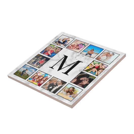 White marble Stone Pattern Tegeltje (Zijkant)