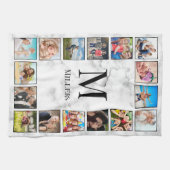 White marble Stone Pattern Theedoek (Horizontaal)