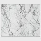 White marble Stone Print Cadeaupapier (Vlak)