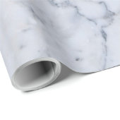 White marble Stone Print Cadeaupapier (Rol Hoek)
