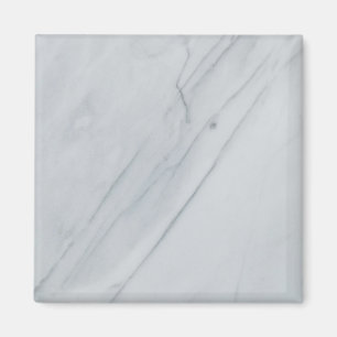 White marble Stone Square Magnet Magneet