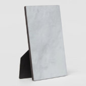 White marble Stone Tabletop Plaque met Easel Fotoplaat (Zijkant)