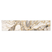 White Marble Tree of Life Abstract Korte Tafelloper (Horizontaal)