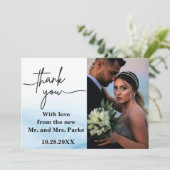 White marble Weeding Invitation Kaart (Staand voorkant)