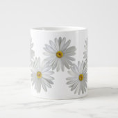 White Marguerite Daisy Flowers Extra Grote Beker (Voorkant)