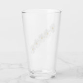 White Marguerite Daisy Flowers Glas (Achterkant)