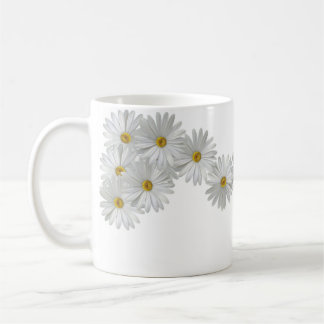 White Marguerite Daisy Flowers Koffiemok