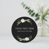 White Mariage Sprigs Invitation ronde (Debout devant)