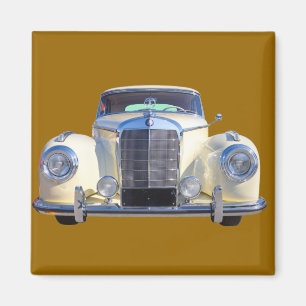 White Mercedes Benz 300 Luxury Car Magneet