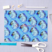 White Mermaid Sitting Thunder_Cove Tissuepapier (Craft)